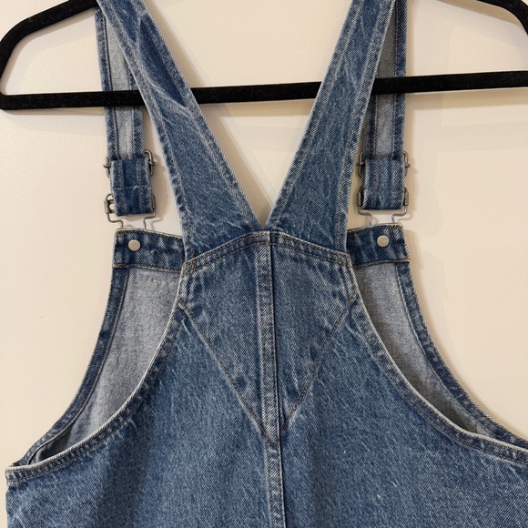 Madewell women’s short overalls in blue denim size small - Picture 7 of 9